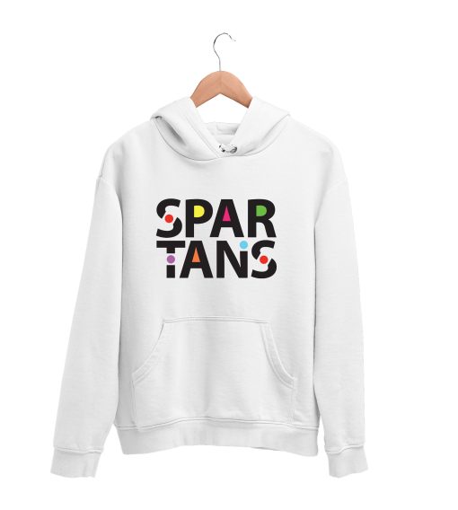 Spartans White Hoodie