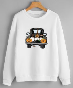 White Halloween Graphic Sweatshirts