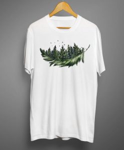 Women Feather Bird T shirts