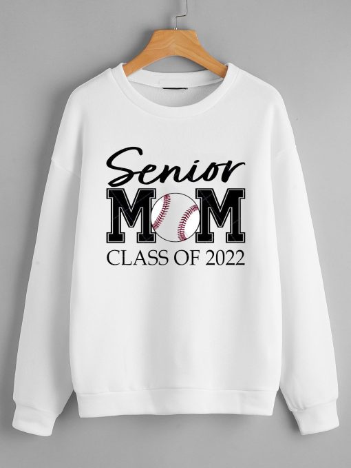 Proud Baseball Mom White sweatshirts