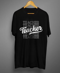 Teacher mirror T shirts Black