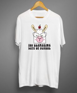 100 llamazing days of school T shirts