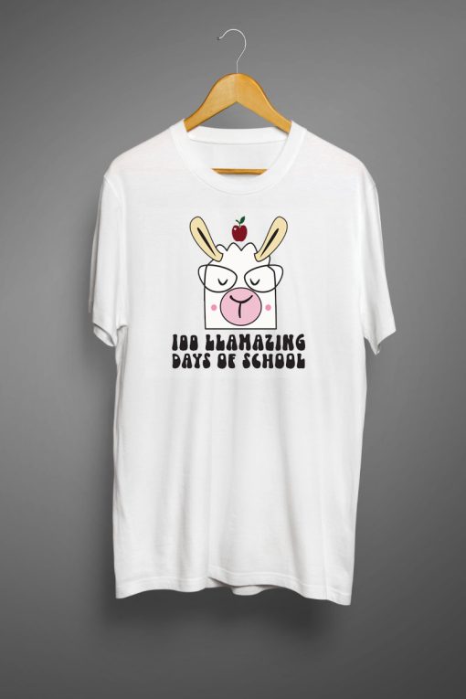 100 llamazing days of school T shirts