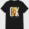 Bear & Letter Graphic T shirts