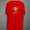 Happy Printed Bee KindT-shirt