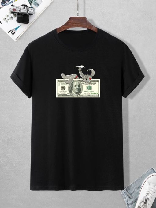 Men Astronaut and Money T shirts