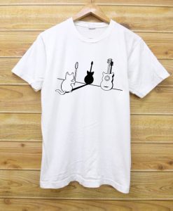 Men Guitar Cartoon T shirts