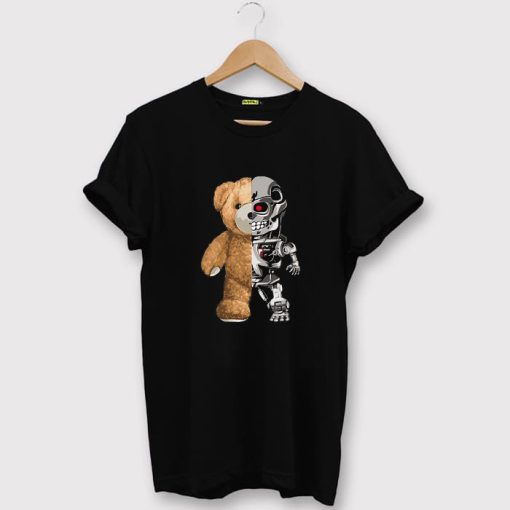 Men Robot & Bear Print T shirts