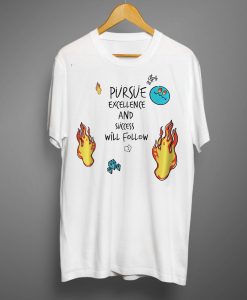 Men Slogan And Fire Print T shirts