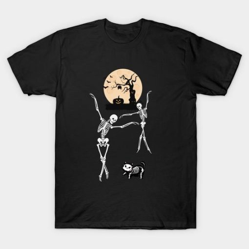 Happy Halloween Dancing Skeleton T-shirt