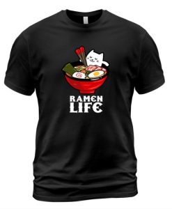 Ramen Life Cat Eat Men's T-shirt